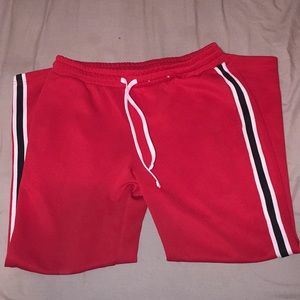Red Track Pants